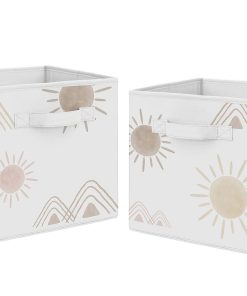 Sweet Jojo Designs Boho Desert Sun - Set de 2 Cubos de