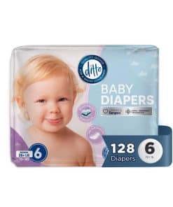 Pañales para Bebés Ditto Talla 6 (128 Unidades) � Pañales