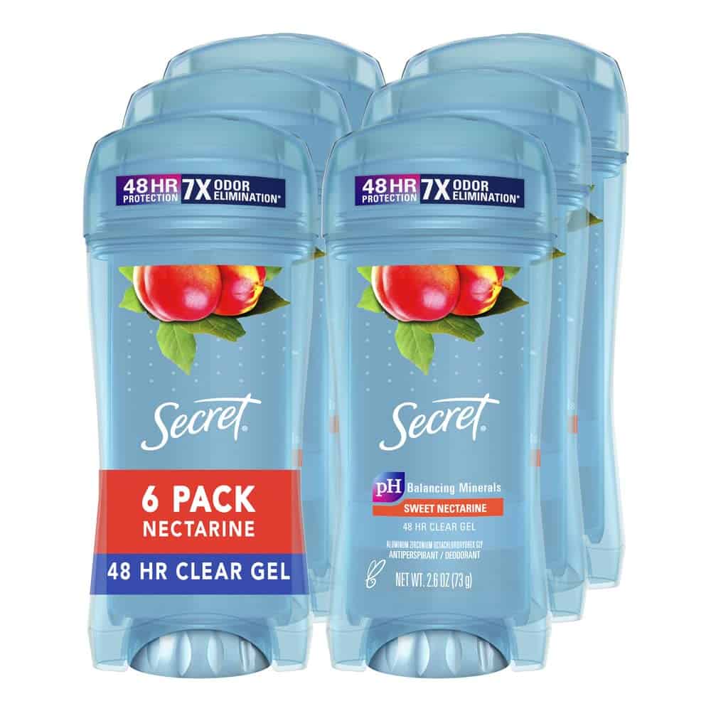 Secret Clear Gel Antitranspirante y Desodorante para