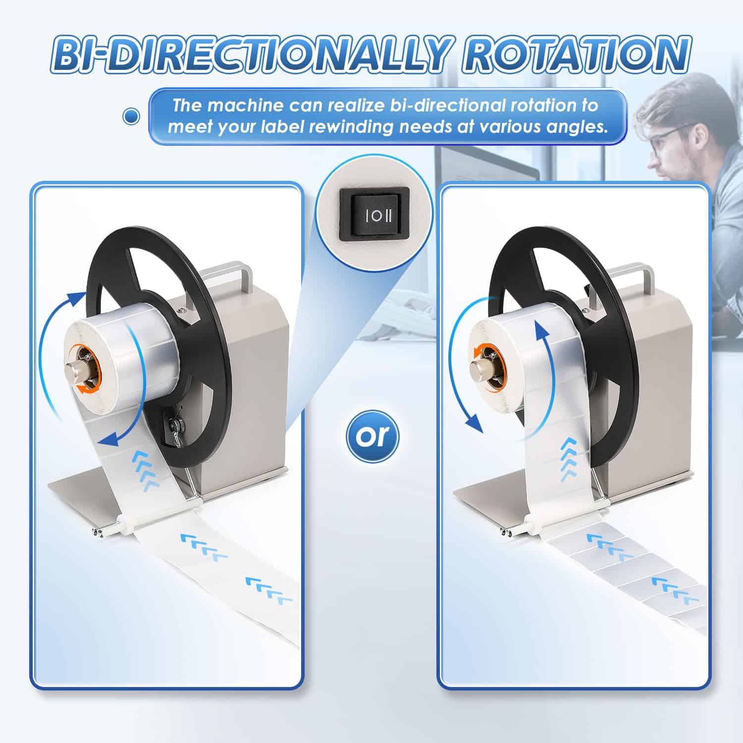 Frifreego Automatic Label Rewinder, Máquina de rebobinado - Imagen 3