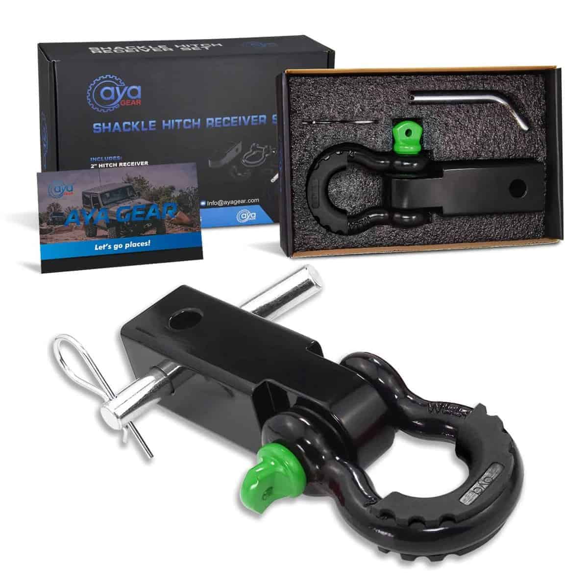Receptor de enganche Aya Gear de 2 pulgadas con resistencia