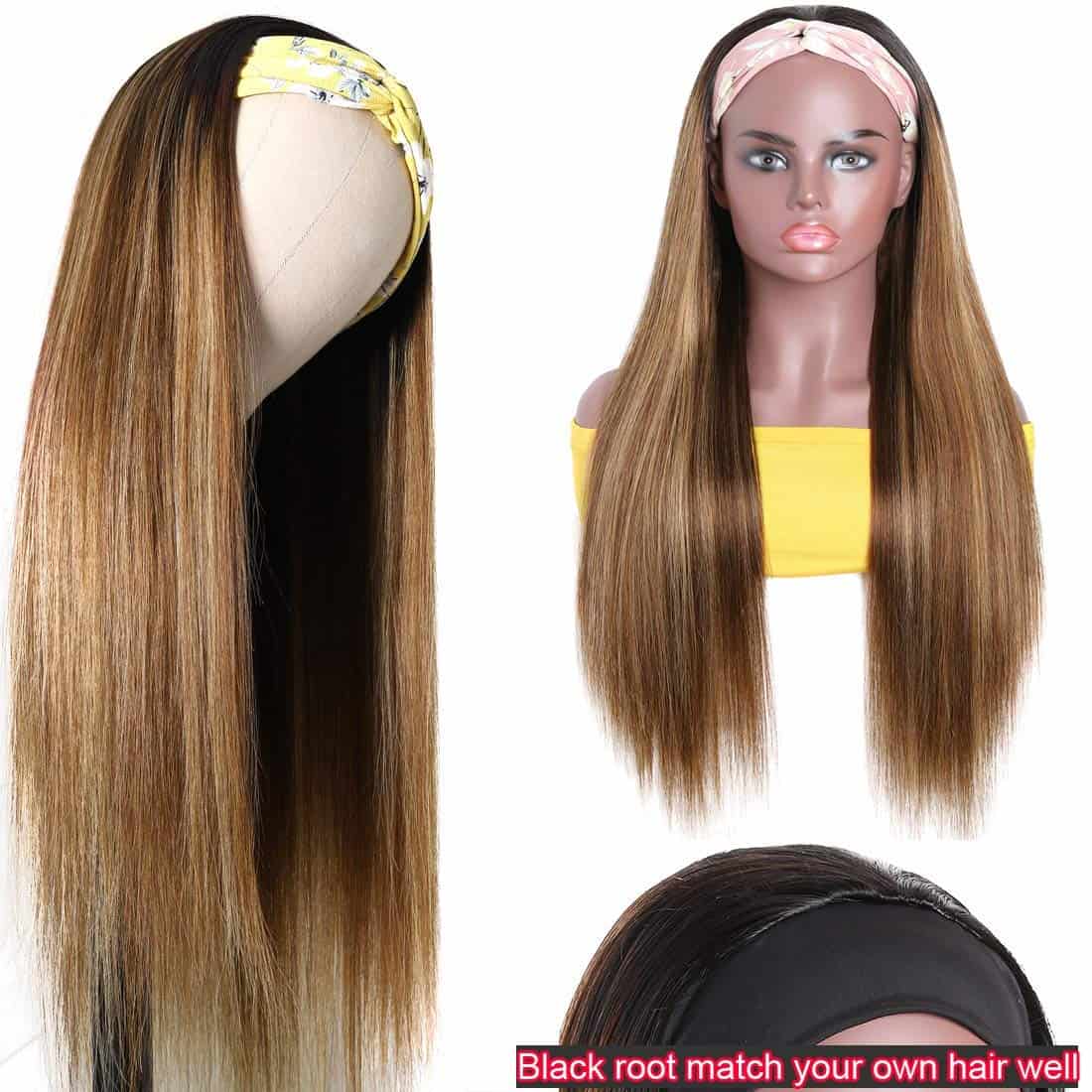 Pelucas de Cabeza de Banda GZAmber para Mujeres Negras - Imagen 7