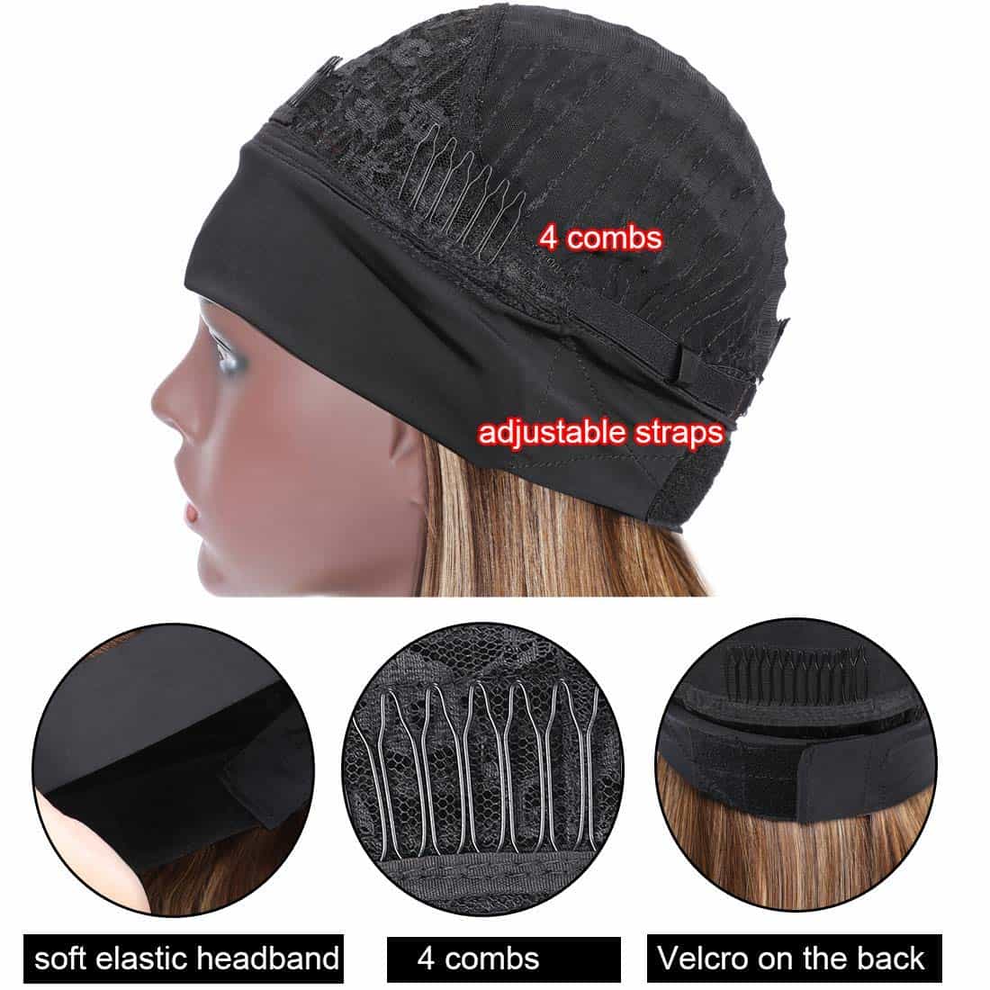 Pelucas de Cabeza de Banda GZAmber para Mujeres Negras - Imagen 5