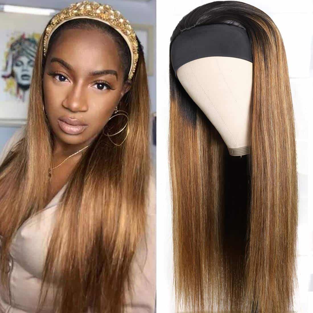 Pelucas de Cabeza de Banda GZAmber para Mujeres Negras - Imagen 6