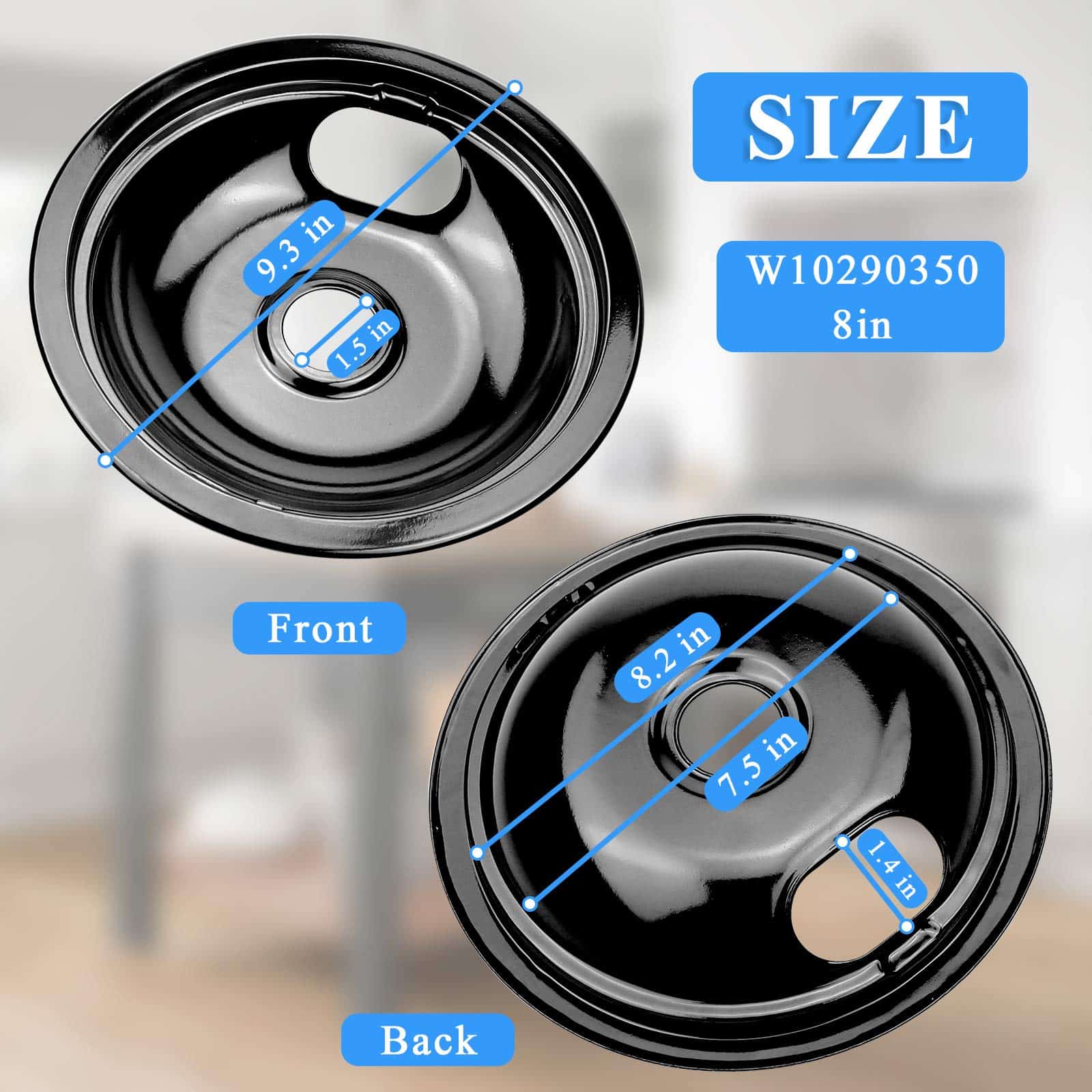 W10290350 W10290353 Juego de bandejas de goteo para - Imagen 4