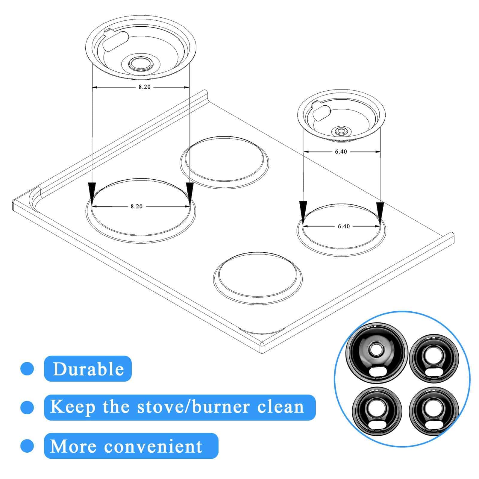 W10290350 W10290353 Juego de bandejas de goteo para - Imagen 5