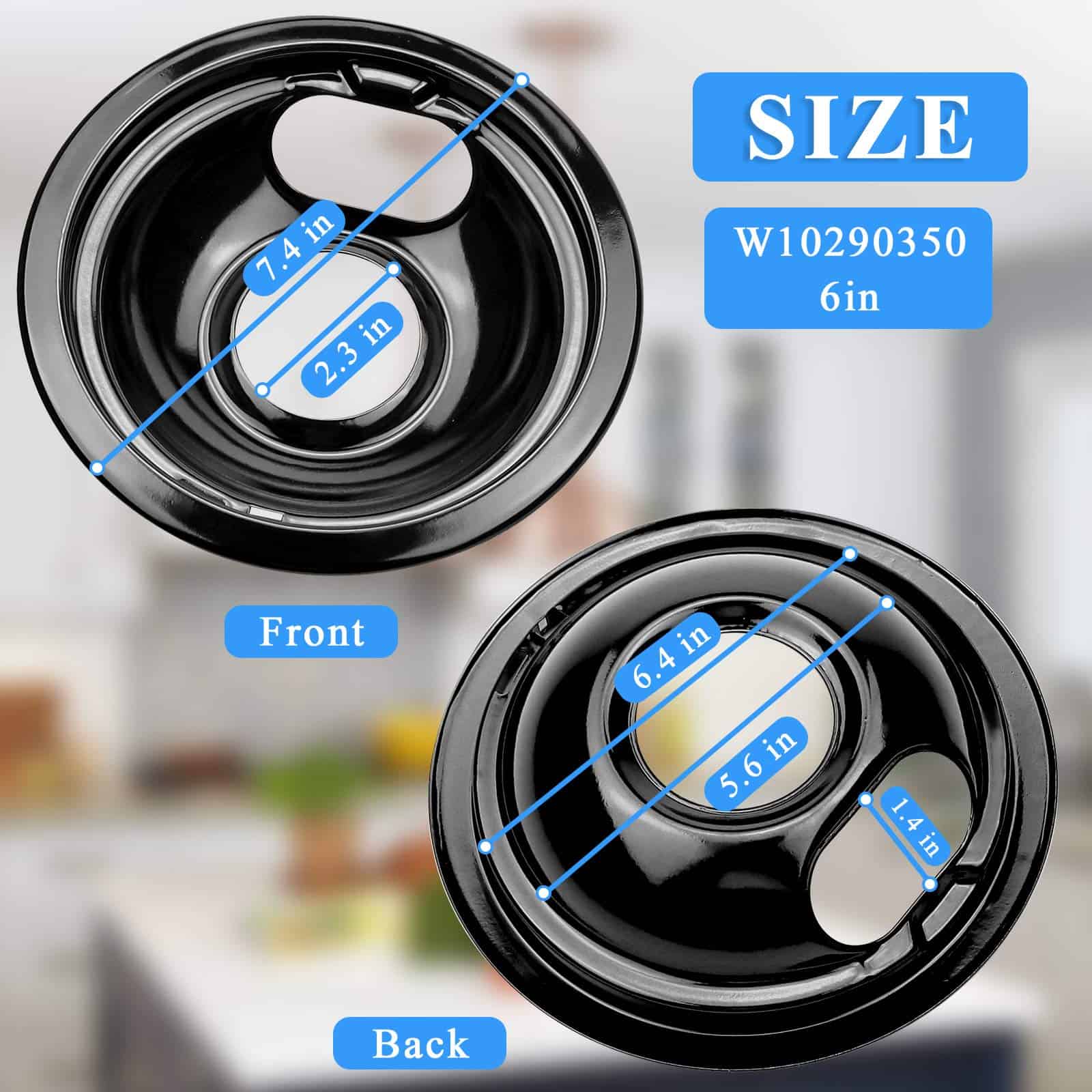 W10290350 W10290353 Juego de bandejas de goteo para - Imagen 3