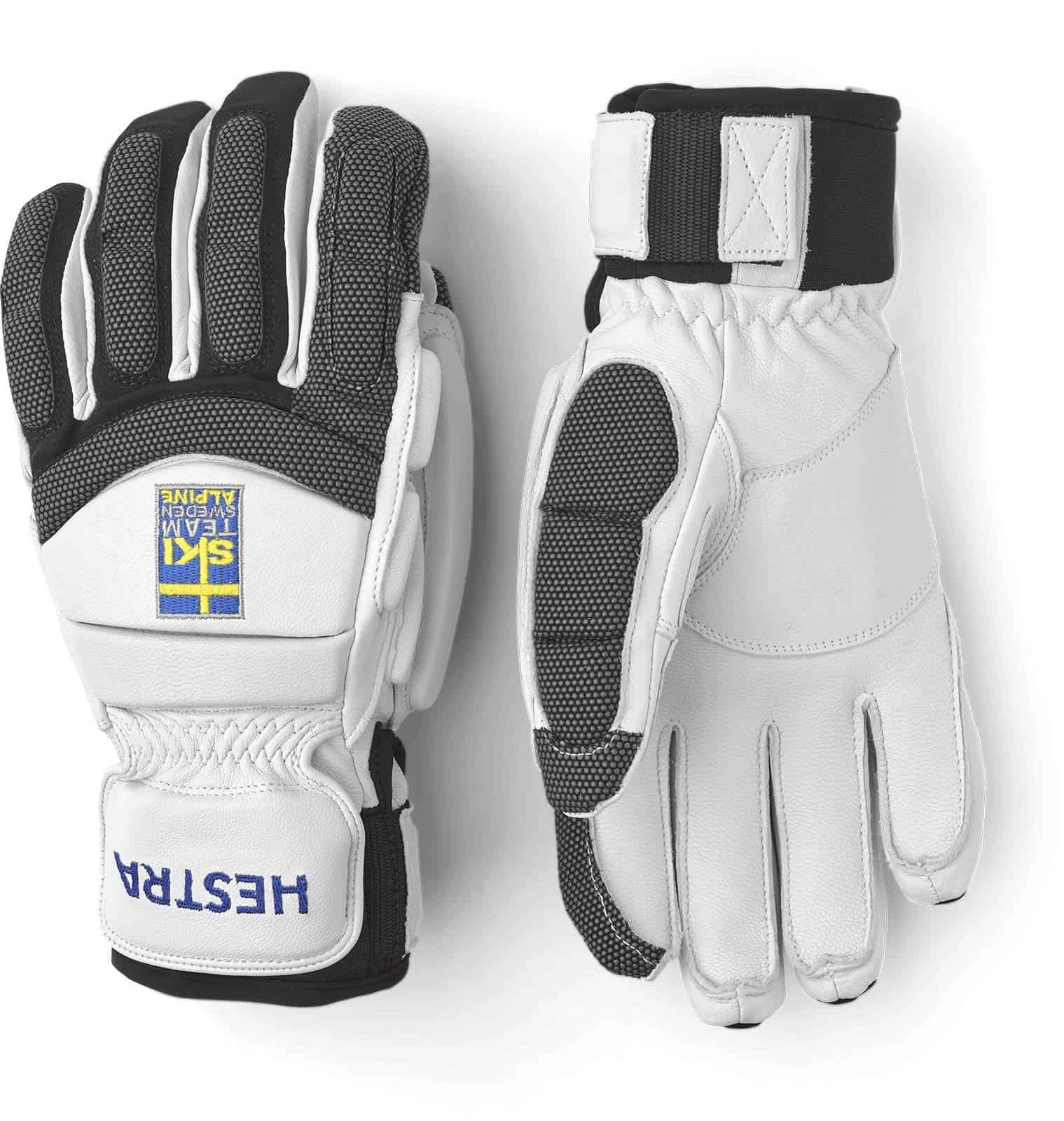 Guante Hestra Race Grippen GS - Blanco/Naranja Natural | 6