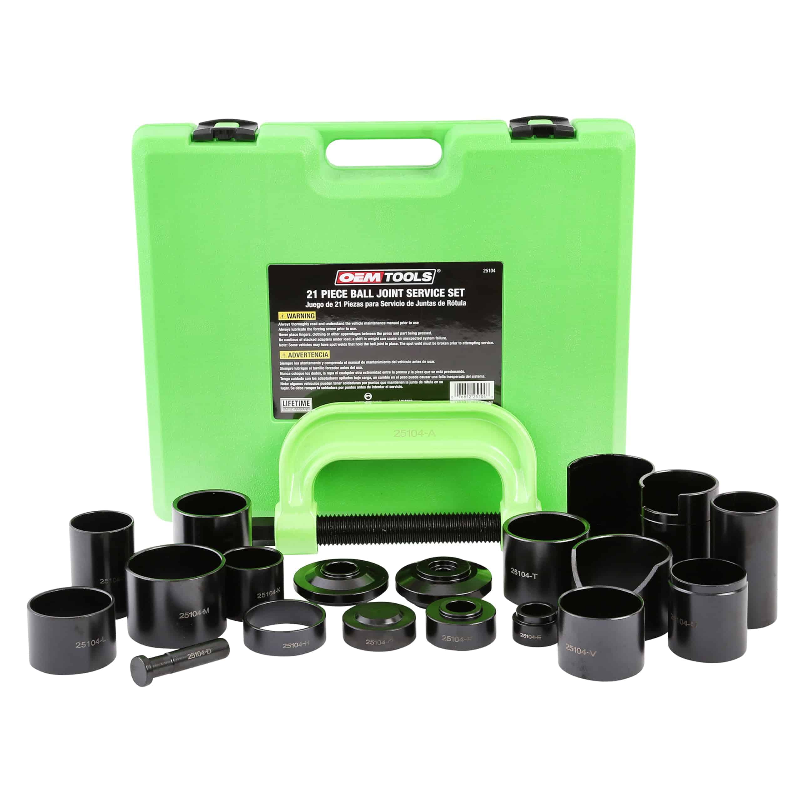 Kit de prensa de junta de rótula maestra de 21 piezas