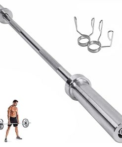 Barra de Barbell de 4FT Uyoyous Barra de Barbell sólida con