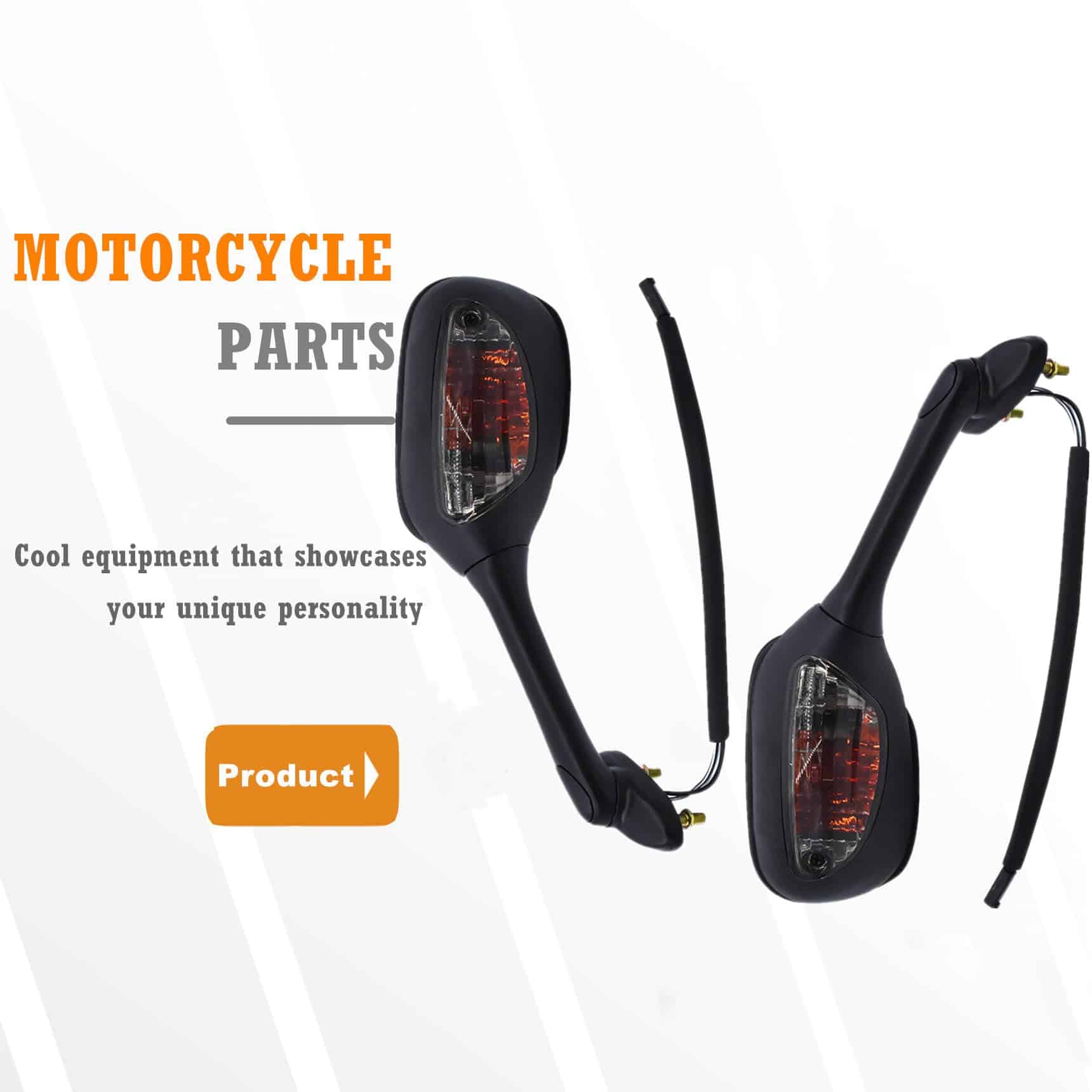 Espejos retrovisores negros con intermitentes de humo para - Imagen 7