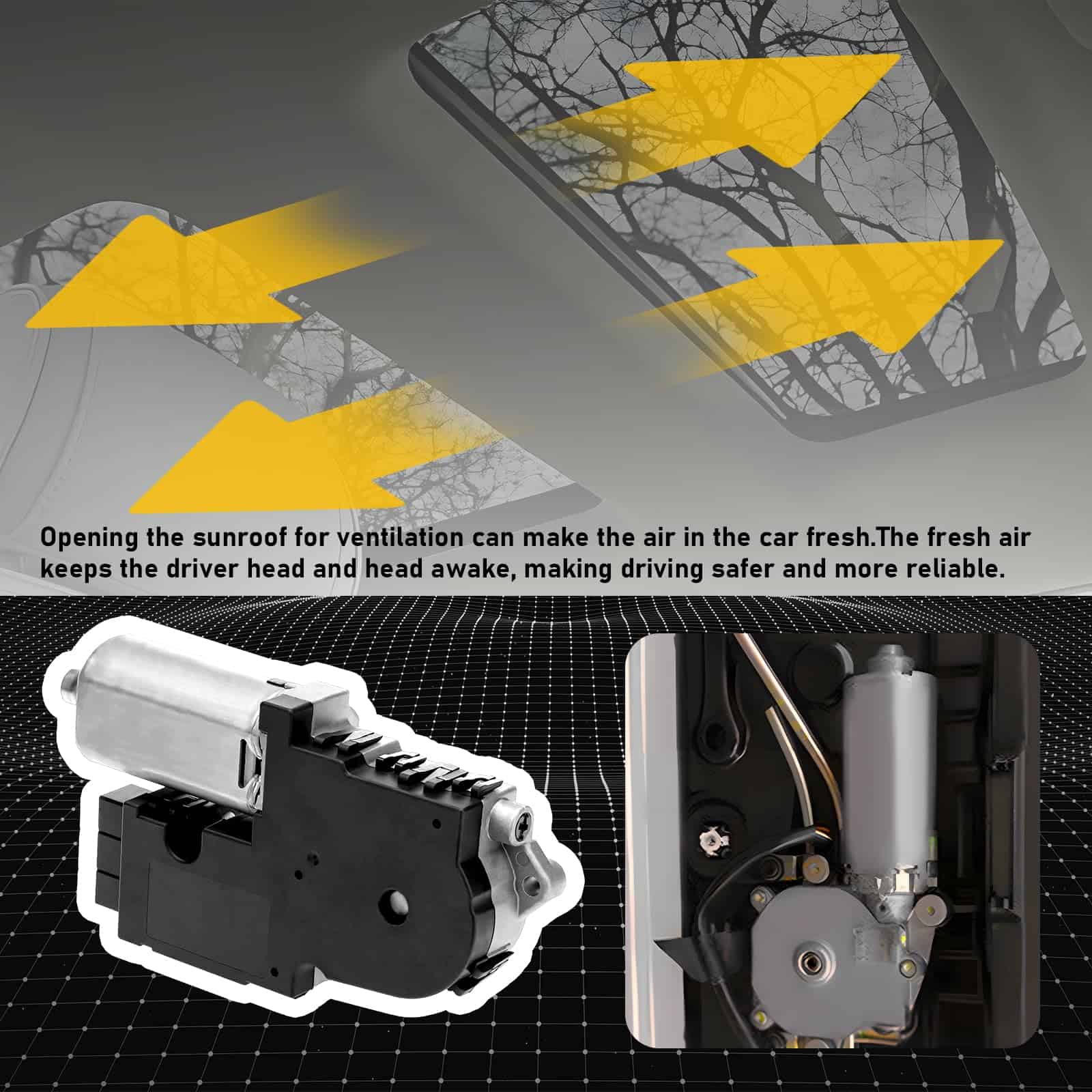 Motor de techo corredizo Gagsu compatible con Ford Explorer - Imagen 7