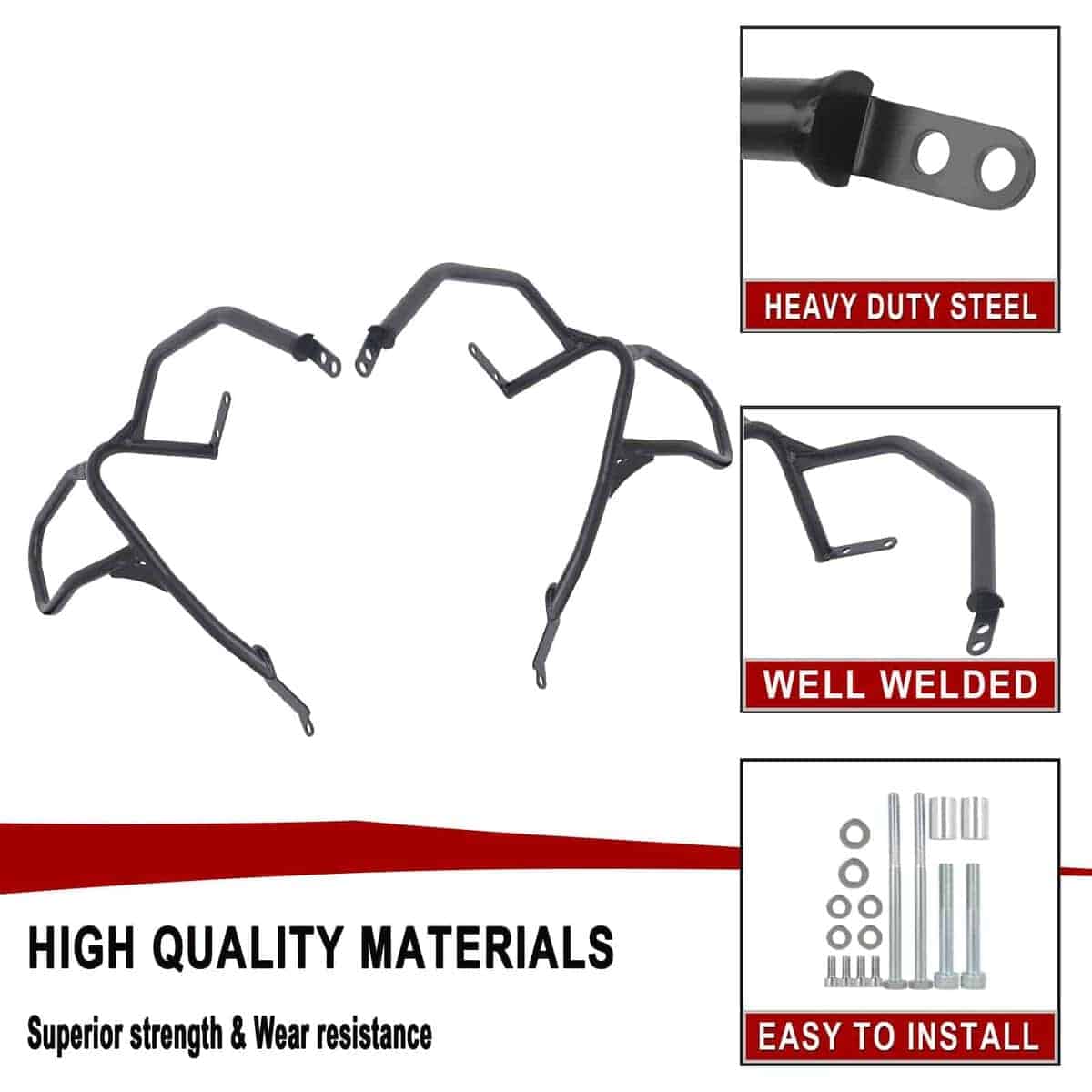 Worldmotop Engine Guard Highway Crash Bars Compatible with - Imagen 5