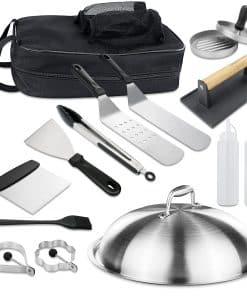 Conjunto de 14 accesorios de plancha superior para