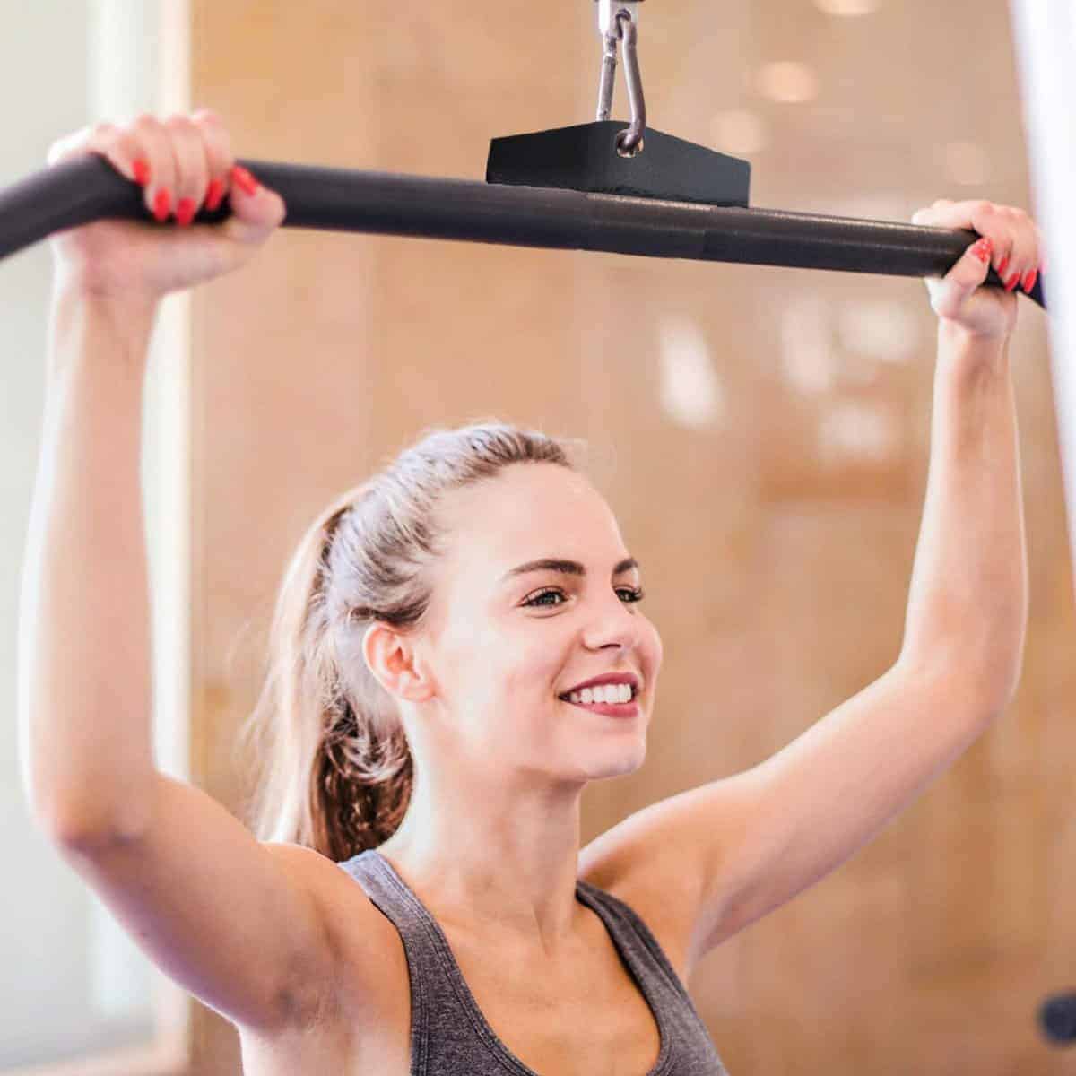 Accesorio de Polea para Máquina de Cable, Barra Ancha de - Imagen 5