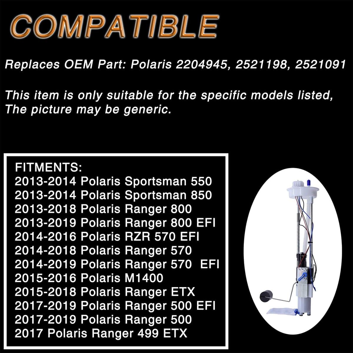FOKES Bomba de Combustible Eléctrica con Sello de Tanque de - Imagen 6