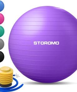Balón de Ejercicio STOROMO, Balón de Yoga (con -Morado
