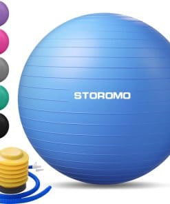 Balón de Ejercicio STOROMO, Balón de Yoga (con -Azul