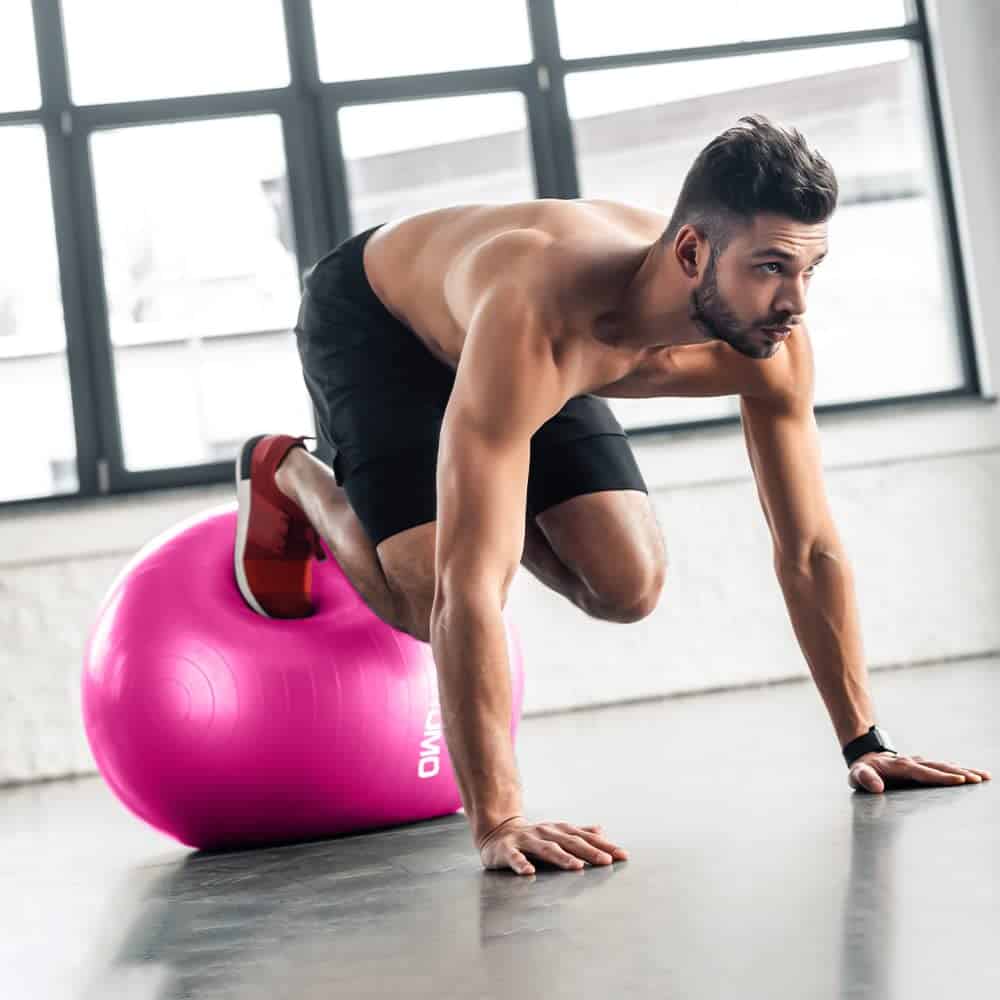Pelota de Ejercicio STOROMO, Pelota de Yoga -Rosado - Imagen 4