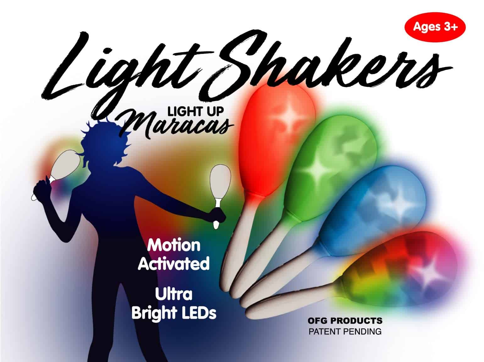 Paquete de 2 Maracas de Luces LED - Elige Entre Múltiples - Imagen 9