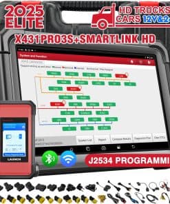 LAUNCH X431 PRO3S+Smartlink HD Escáner de Camiones Pesados,