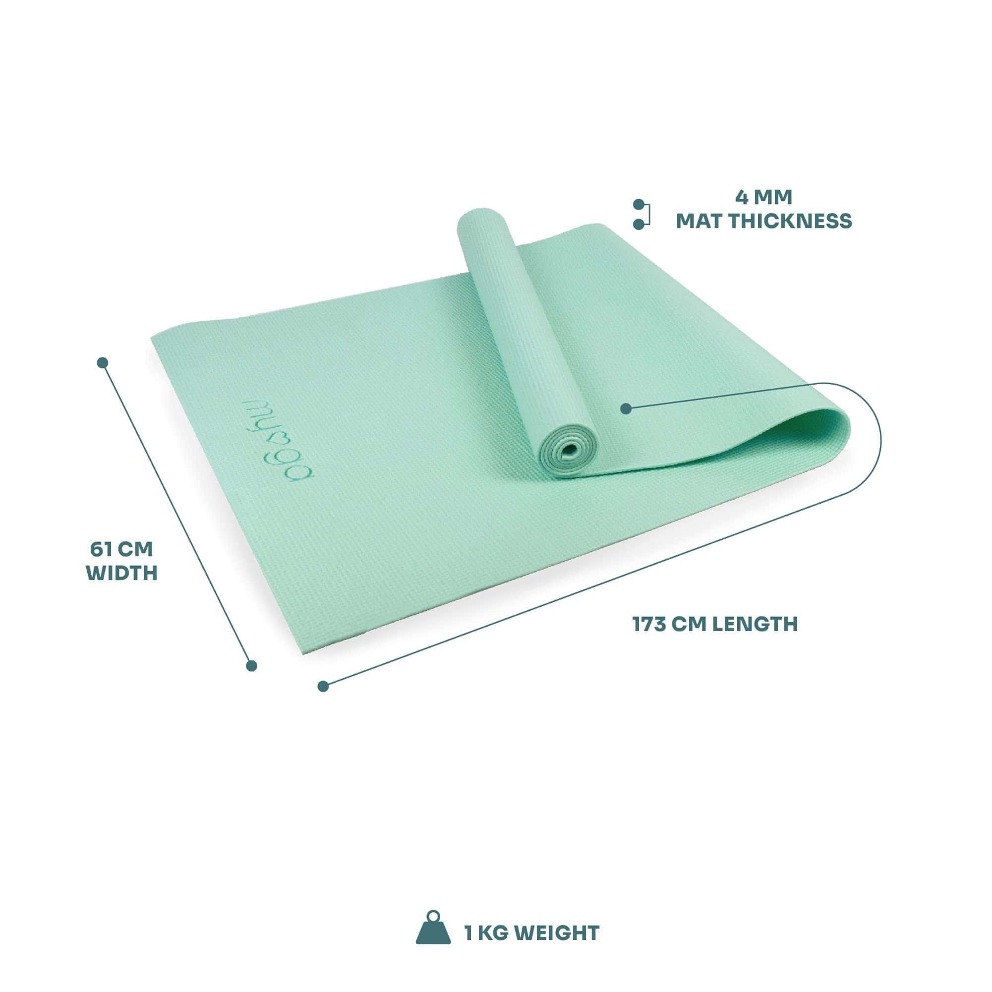 Tapete de Yoga de Nivel de Entrada Myga - -Salvia - Imagen 10