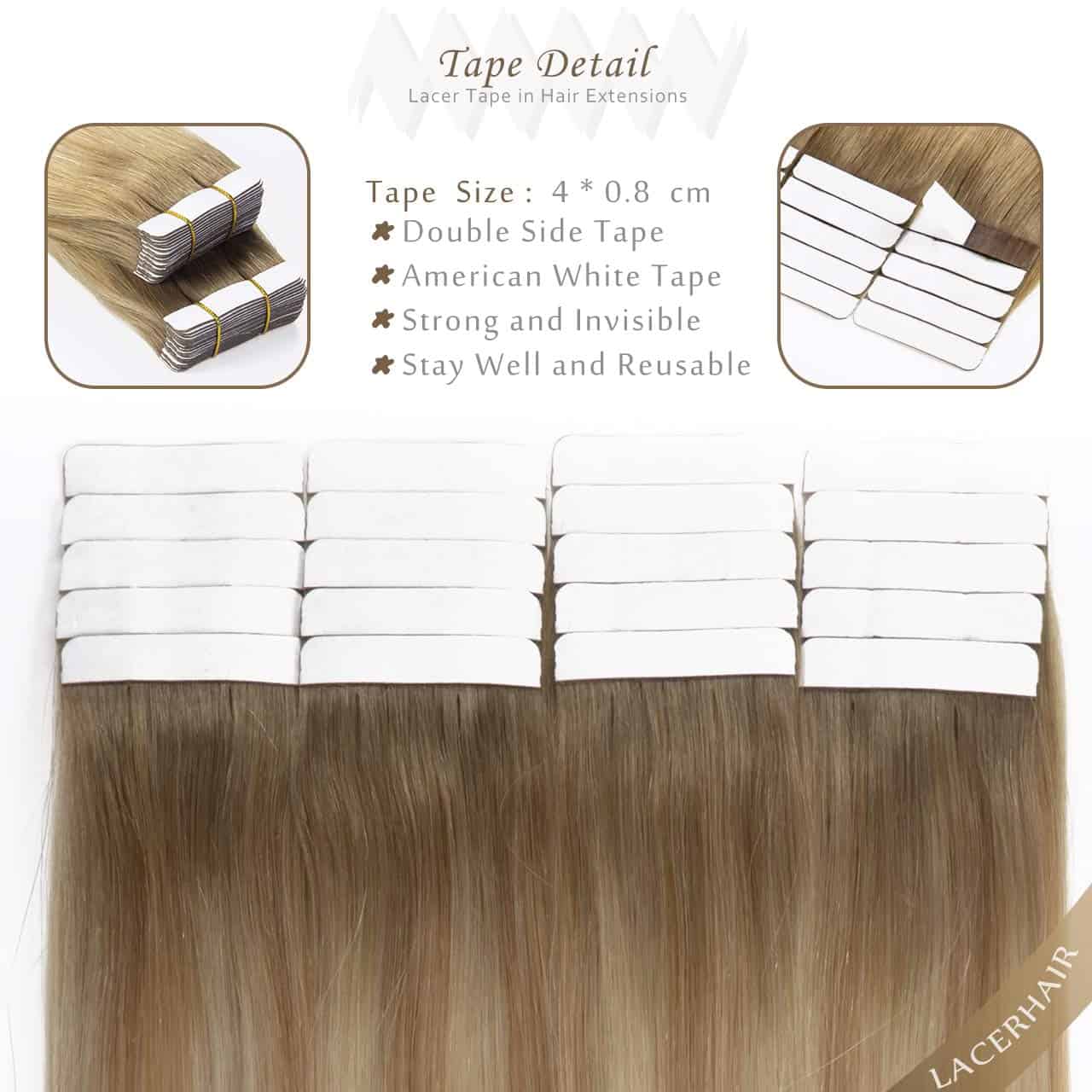 Extensiones de Cabello Tape in de Cabello Humano 14 - Imagen 4