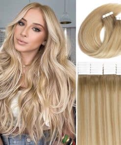 Extensiones de Cabello en Cinta de Pelo Humano 16 Pulgadas