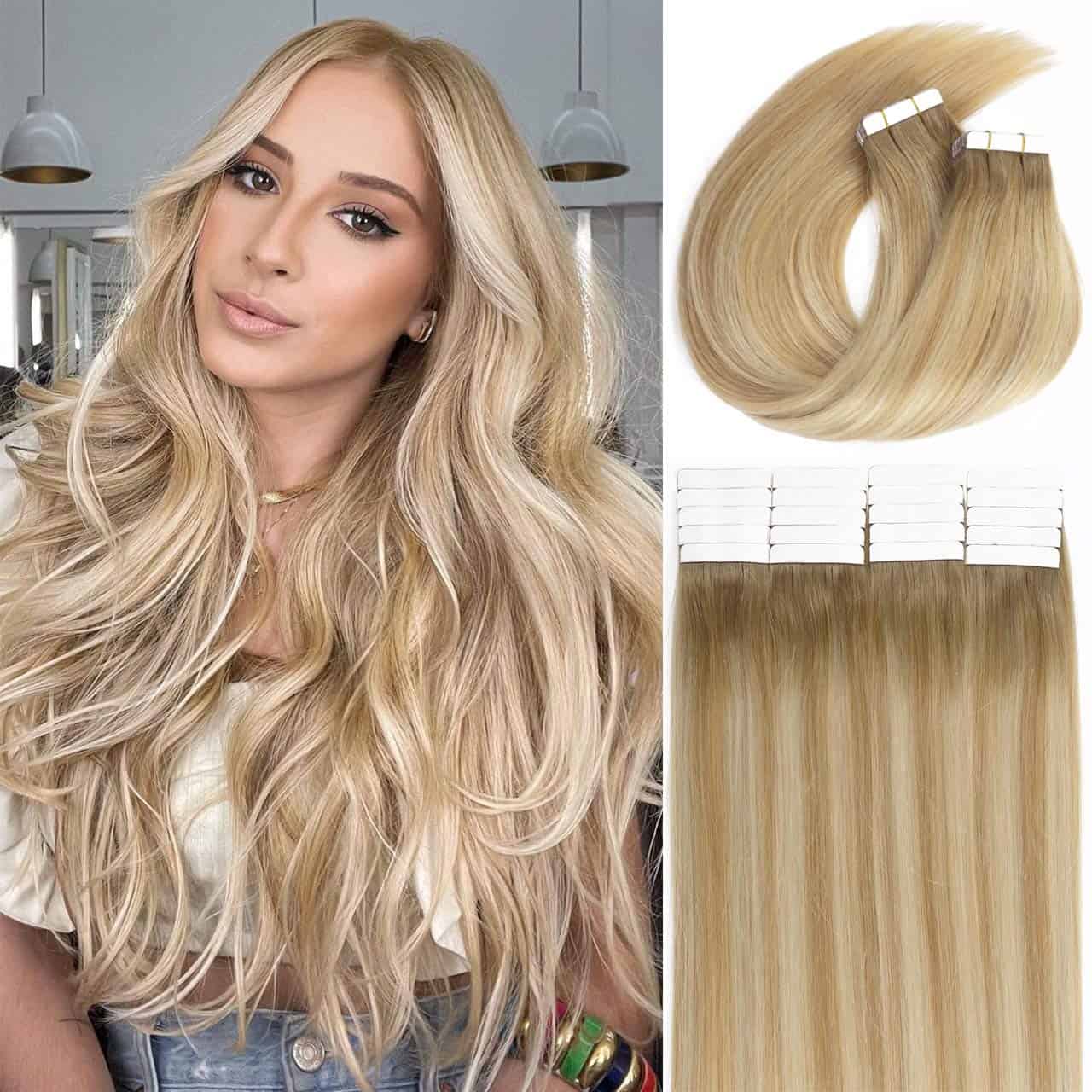 Extensiones de Cabello Tape in de Cabello Humano 14