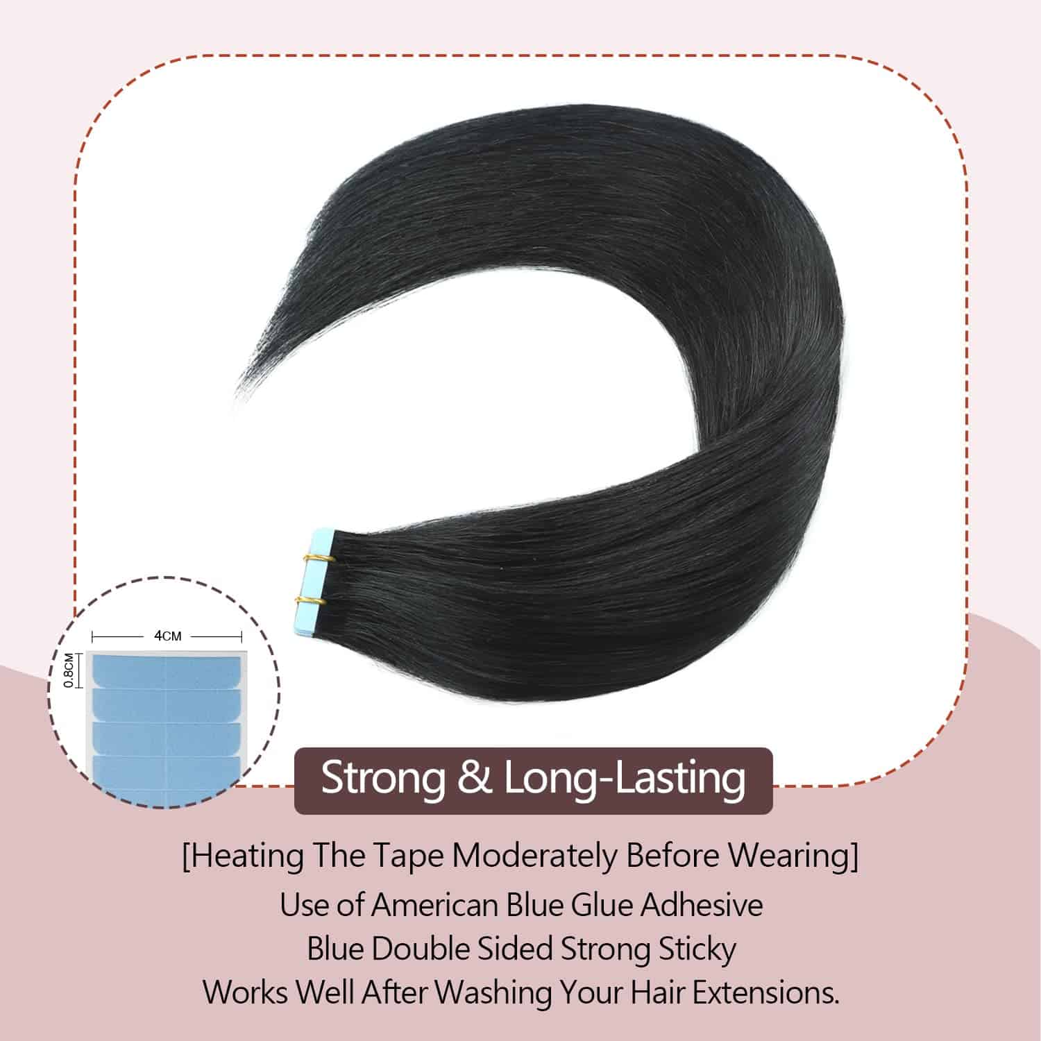 Extensiones de Cabello Sunya Tape en Cabello Humano 16 - Imagen 4