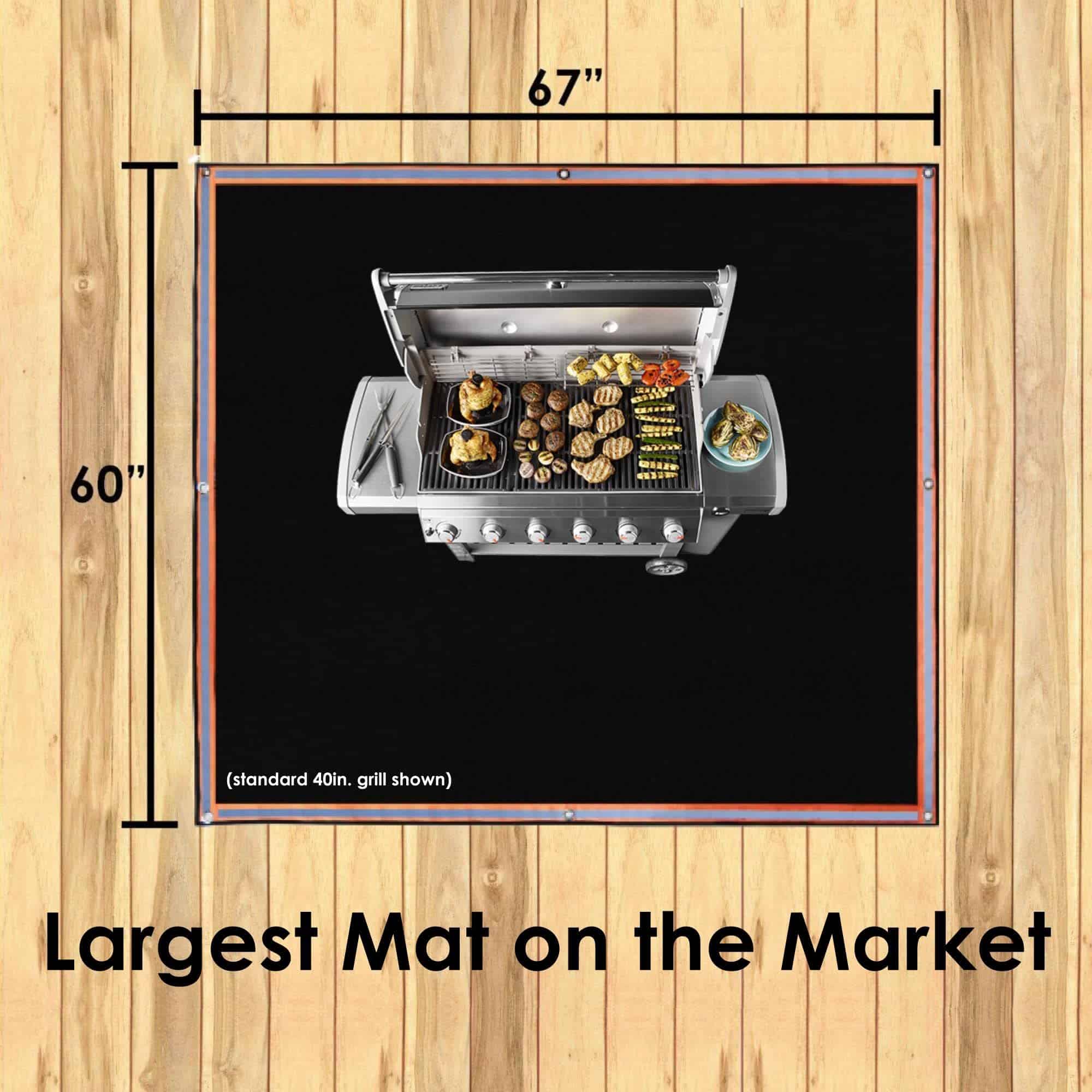 XL Fire Pit Mat, USA Based, Protector de Parrilla Exterior - Imagen 5