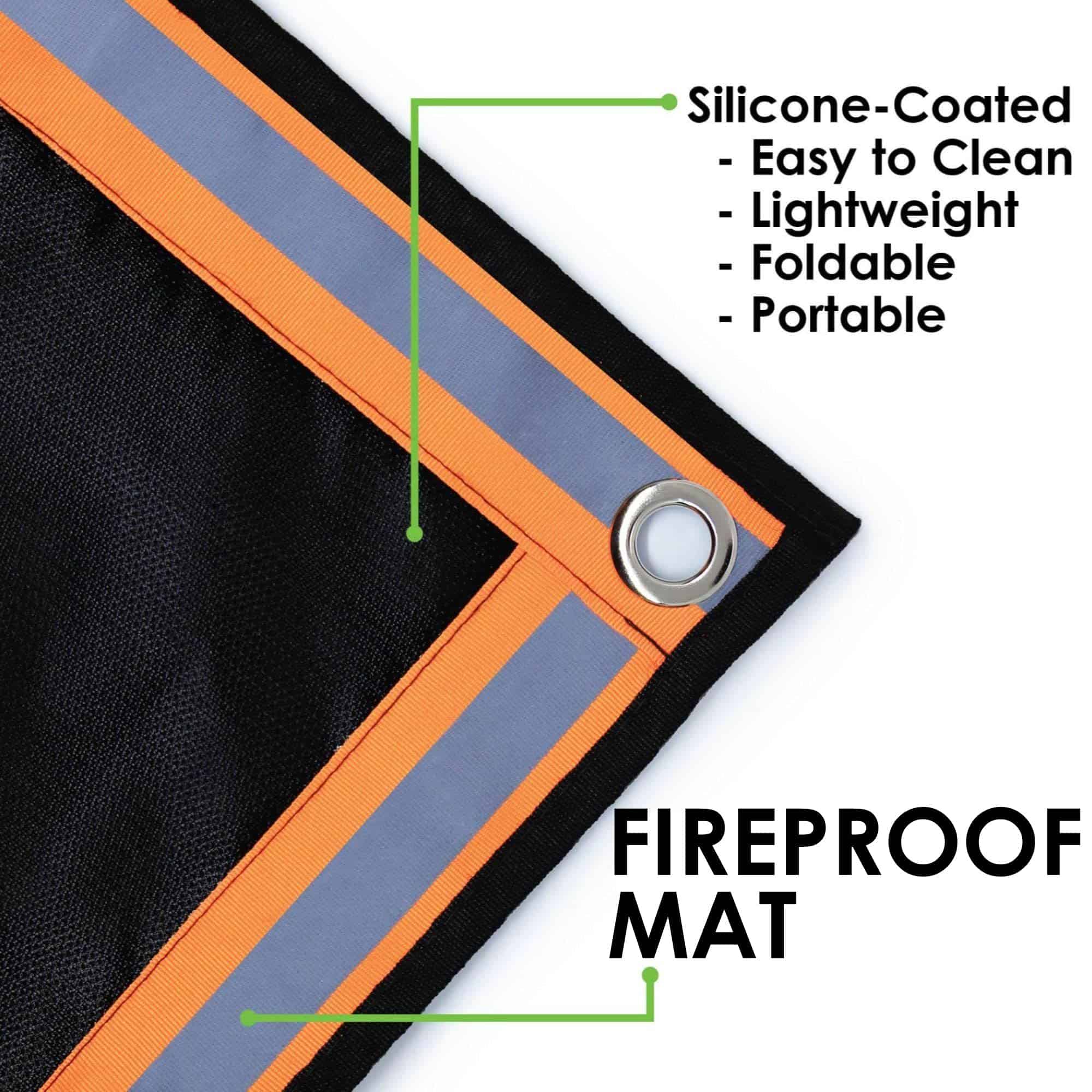 XL Fire Pit Mat, USA Based, Protector de Parrilla Exterior - Imagen 3