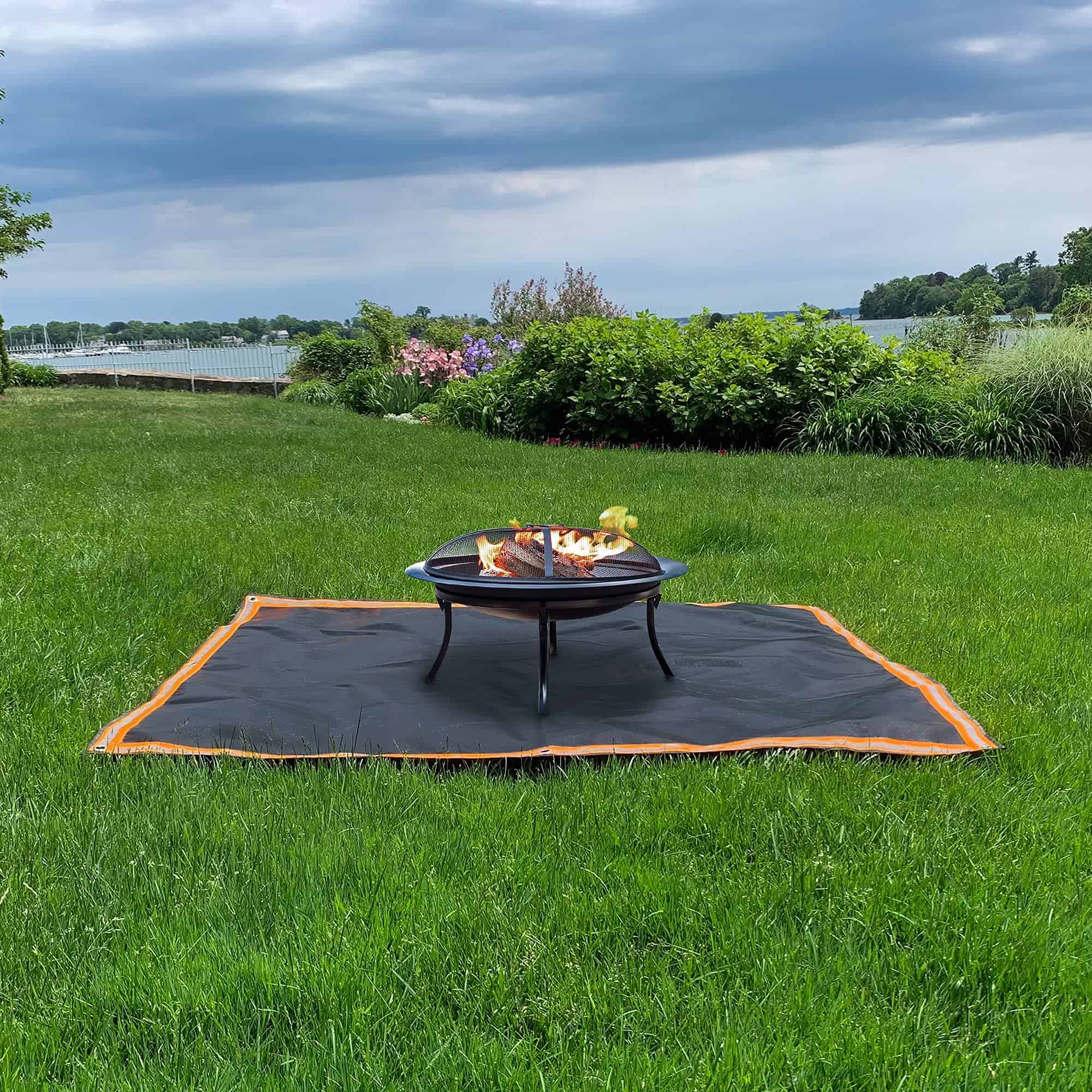 XL Fire Pit Mat, USA Based, Protector de Parrilla Exterior - Imagen 4