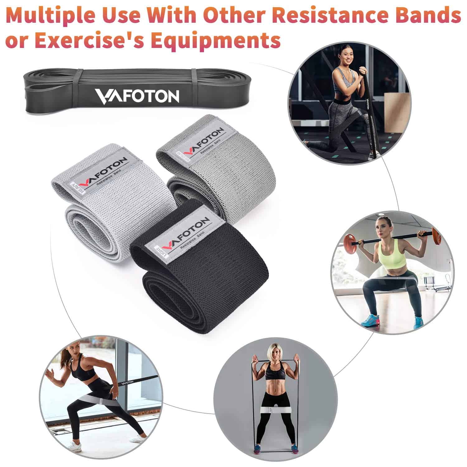 Correa de Ejercicio para Glúteos VAFOTON, Set de Bandas de - Imagen 7