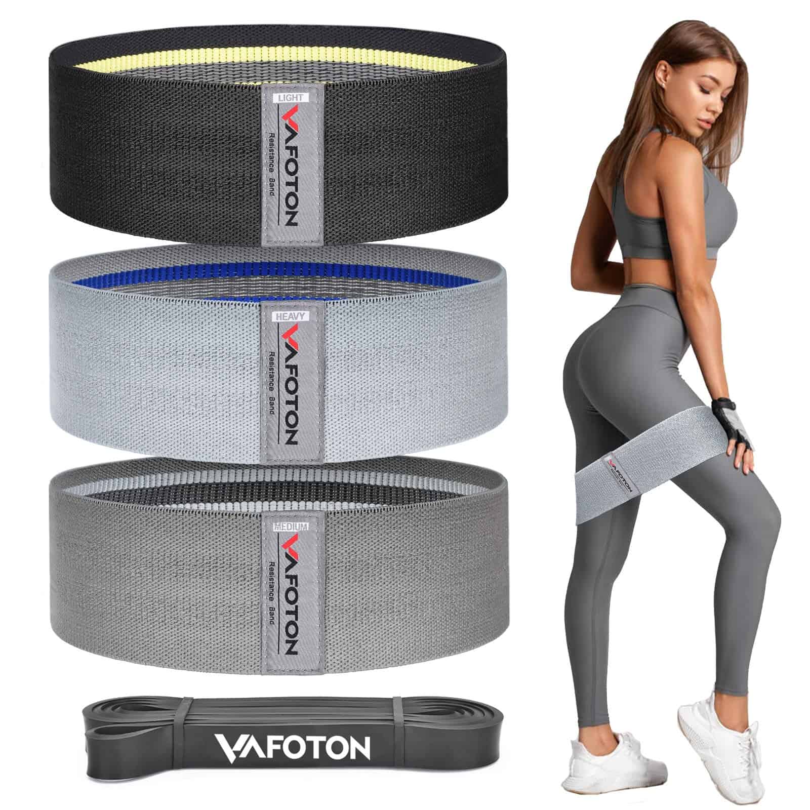 Correa de Ejercicio para Glúteos VAFOTON, Set de Bandas de