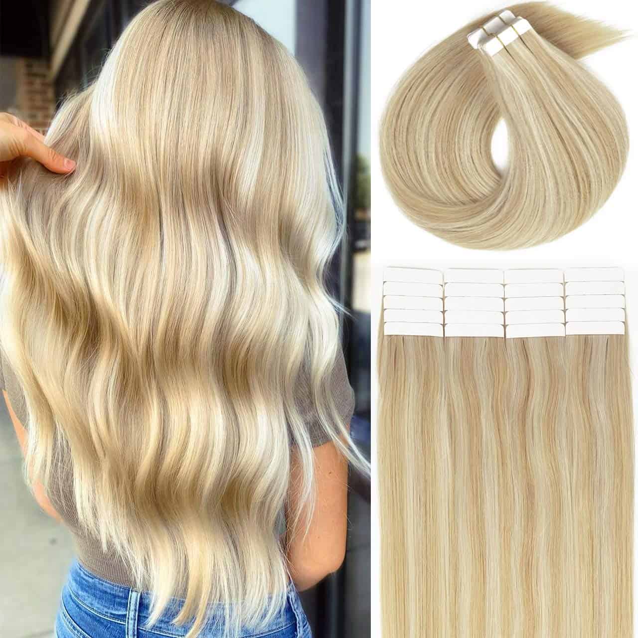 Extensiones de Cabello de Cinta en Cabello Humano 16