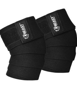 Beast Power Gear Knee Wraps (Par) para Squats con Soporte