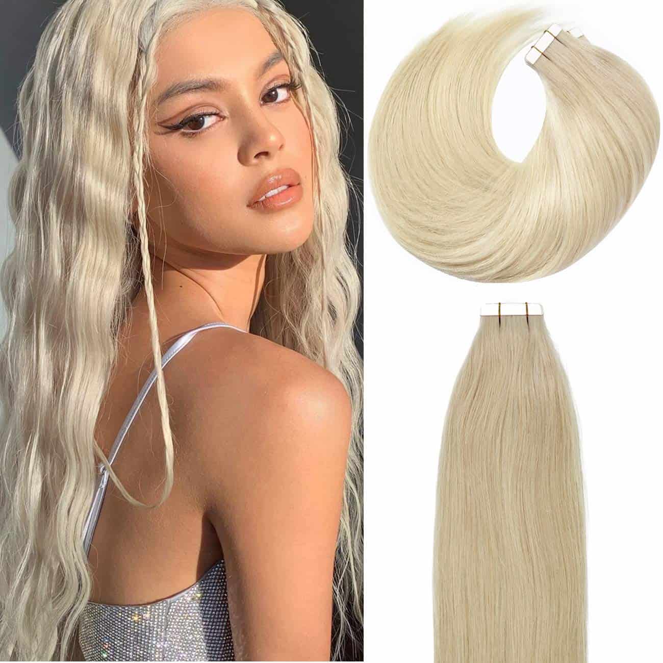 Extensiones de Cabello Tape In de Lacer en Cabello Humano