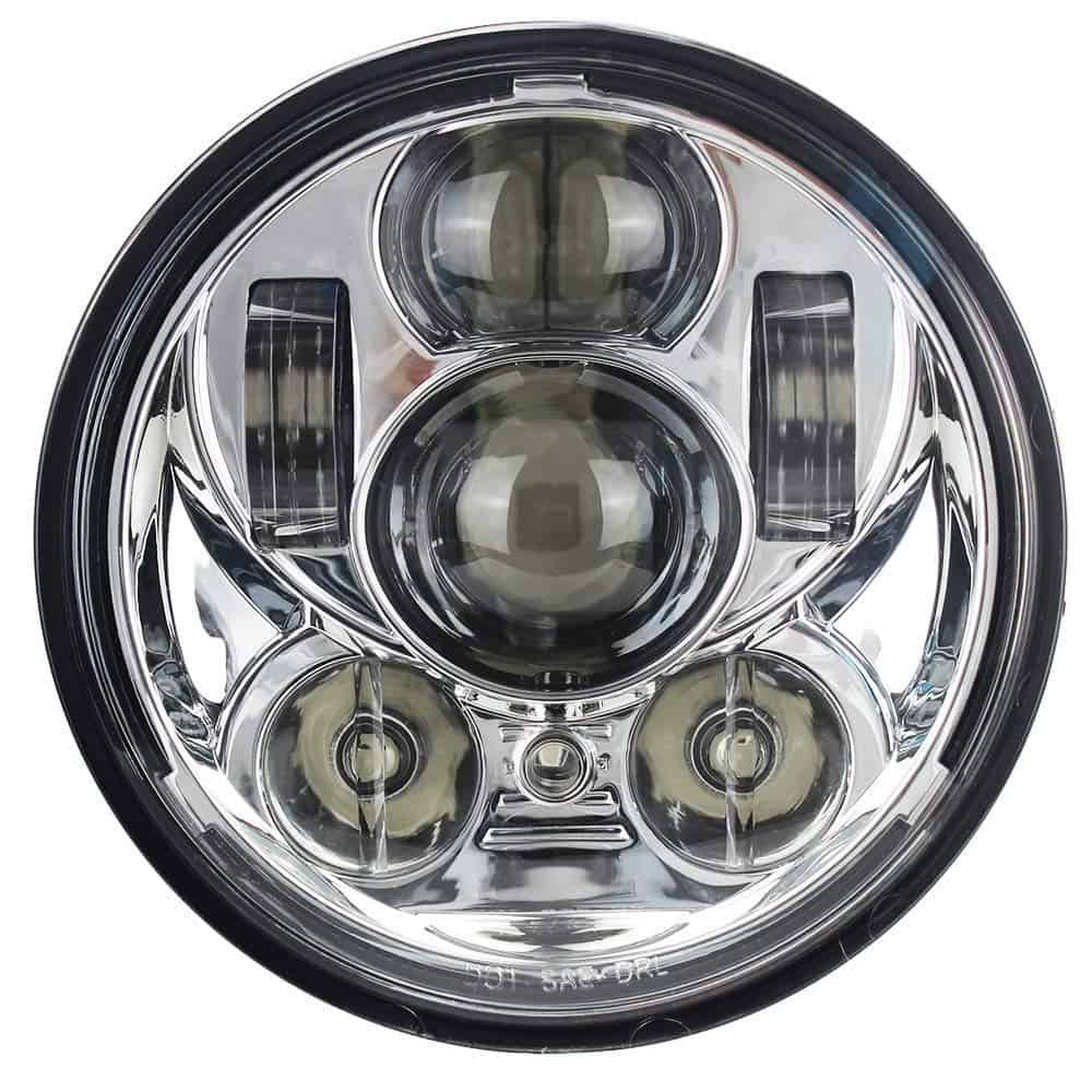 Faros LED cromados Eagle Lights 5 3/4" para modelos Yamaha