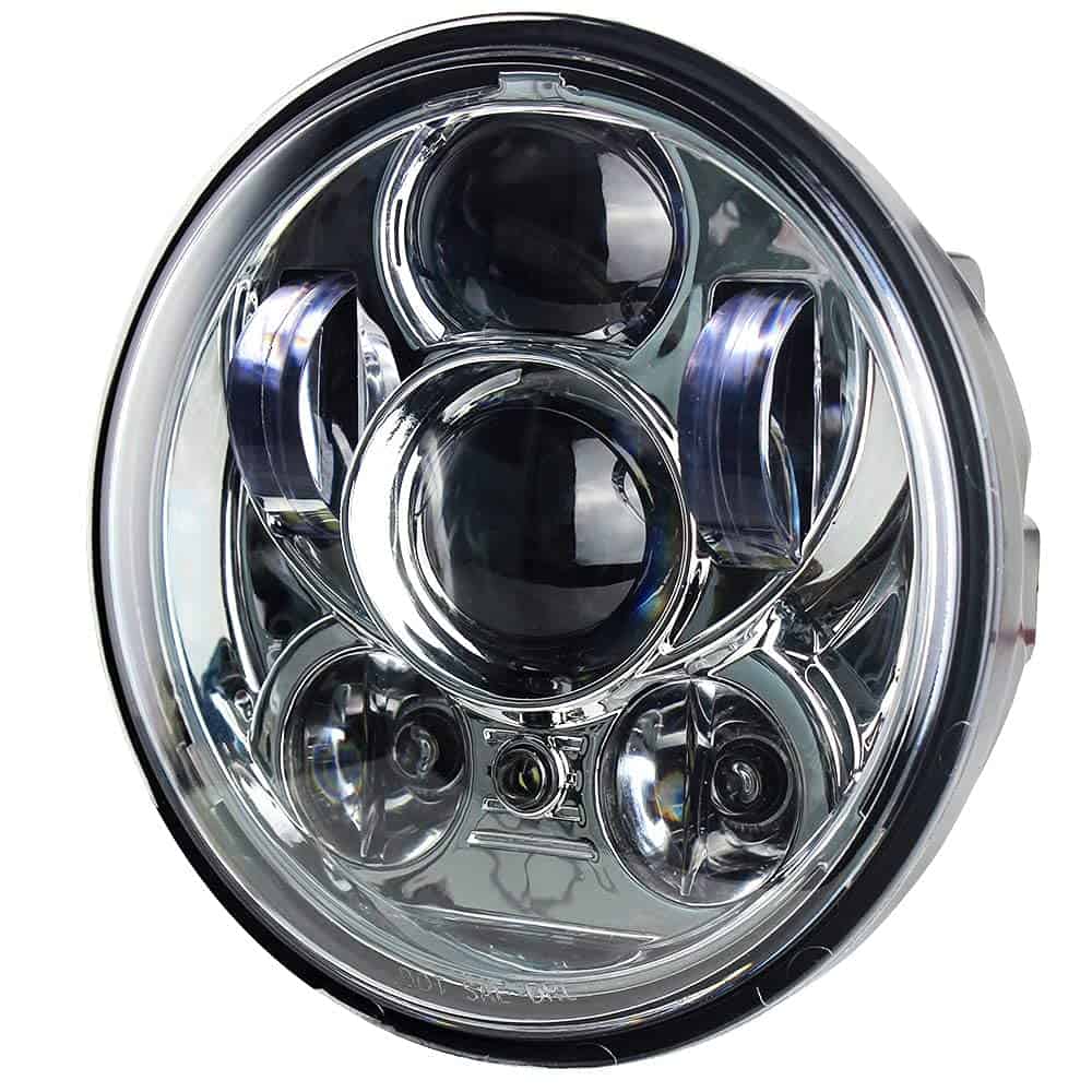 Faros LED cromados Eagle Lights 5 3/4" para modelos Yamaha - Imagen 4