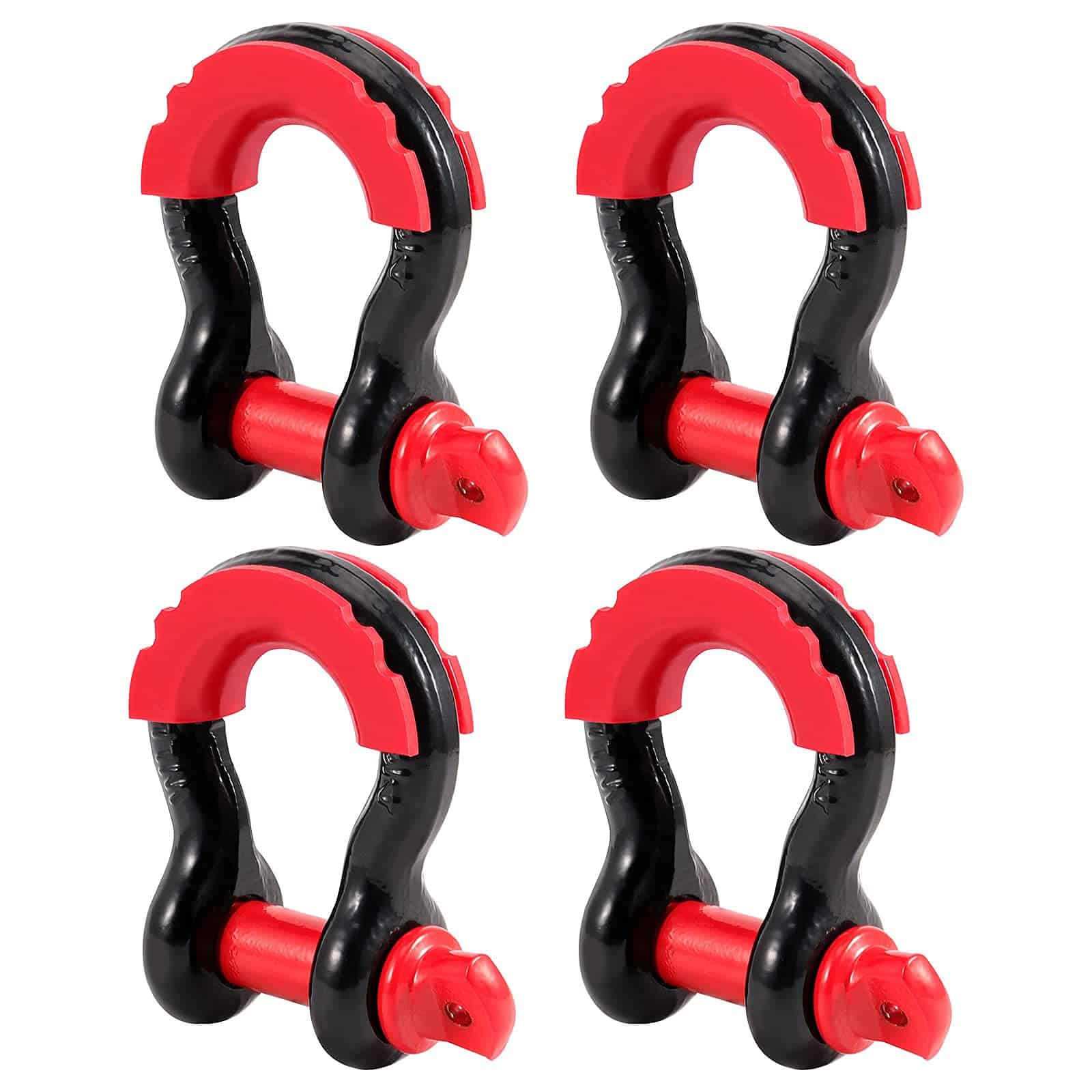 ZEONHAK 4 Pack 3/4 Pulgadas D Anillo Shackle, Heavy Duty D