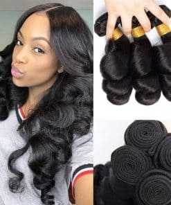 3 Paquetes de Cabello Humano Onda de Agua 8A Grado 100%