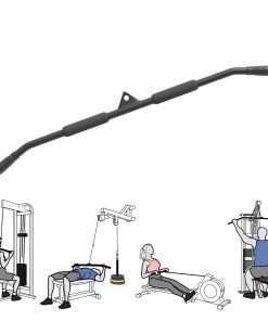 Barra de Polea para Lat Pull Down Mejorada para Gimnasio en