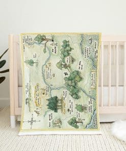 Manta para bebé Winnie The Pooh 100 Acre Wood, Minky suave,