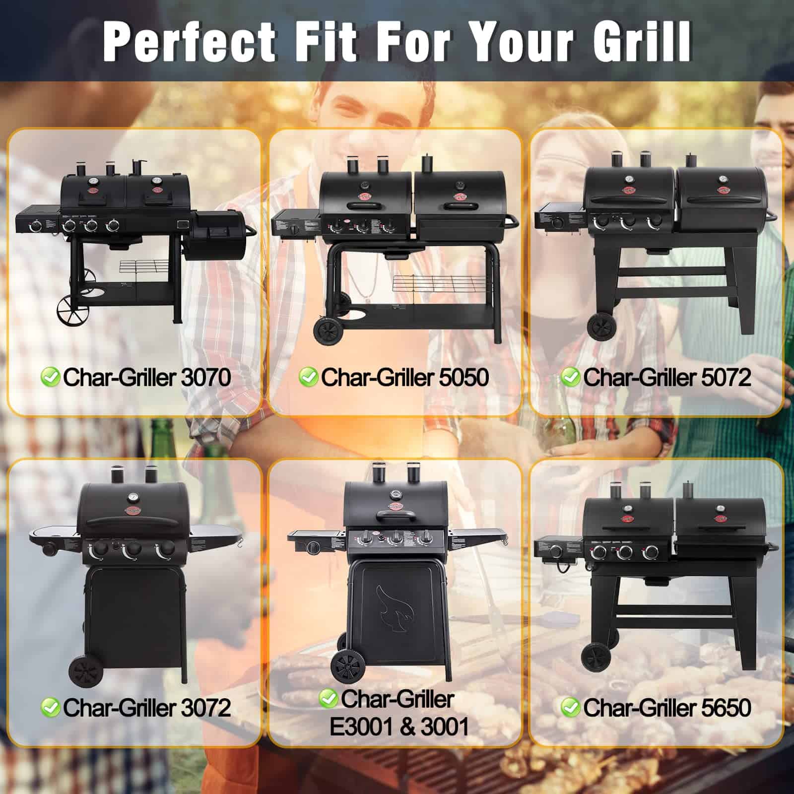 Placas de Calor de Repuesto Adviace para Parrillas Char - Imagen 3