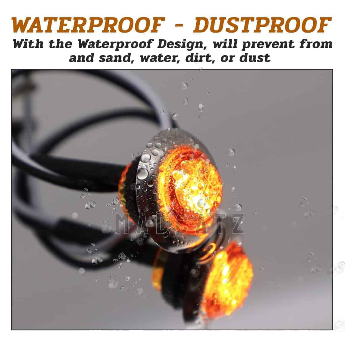 Luces de Marcador Lateral y Señal de Giro LED Ámbar Claro - Imagen 5