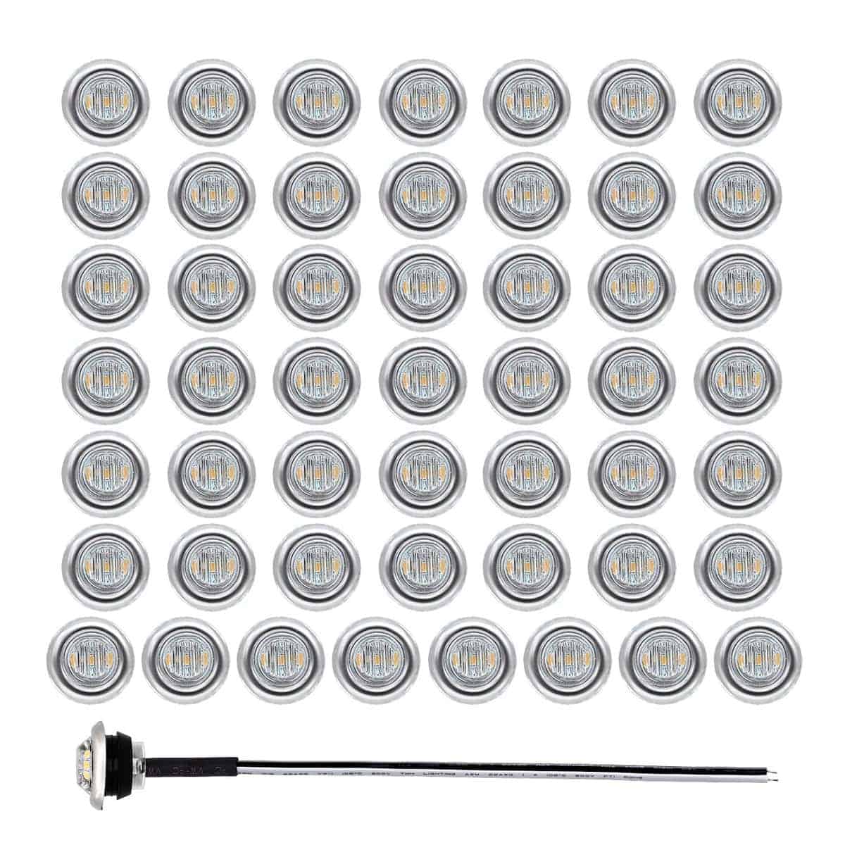 Luces de Marcador Lateral y Señal de Giro LED Ámbar Claro