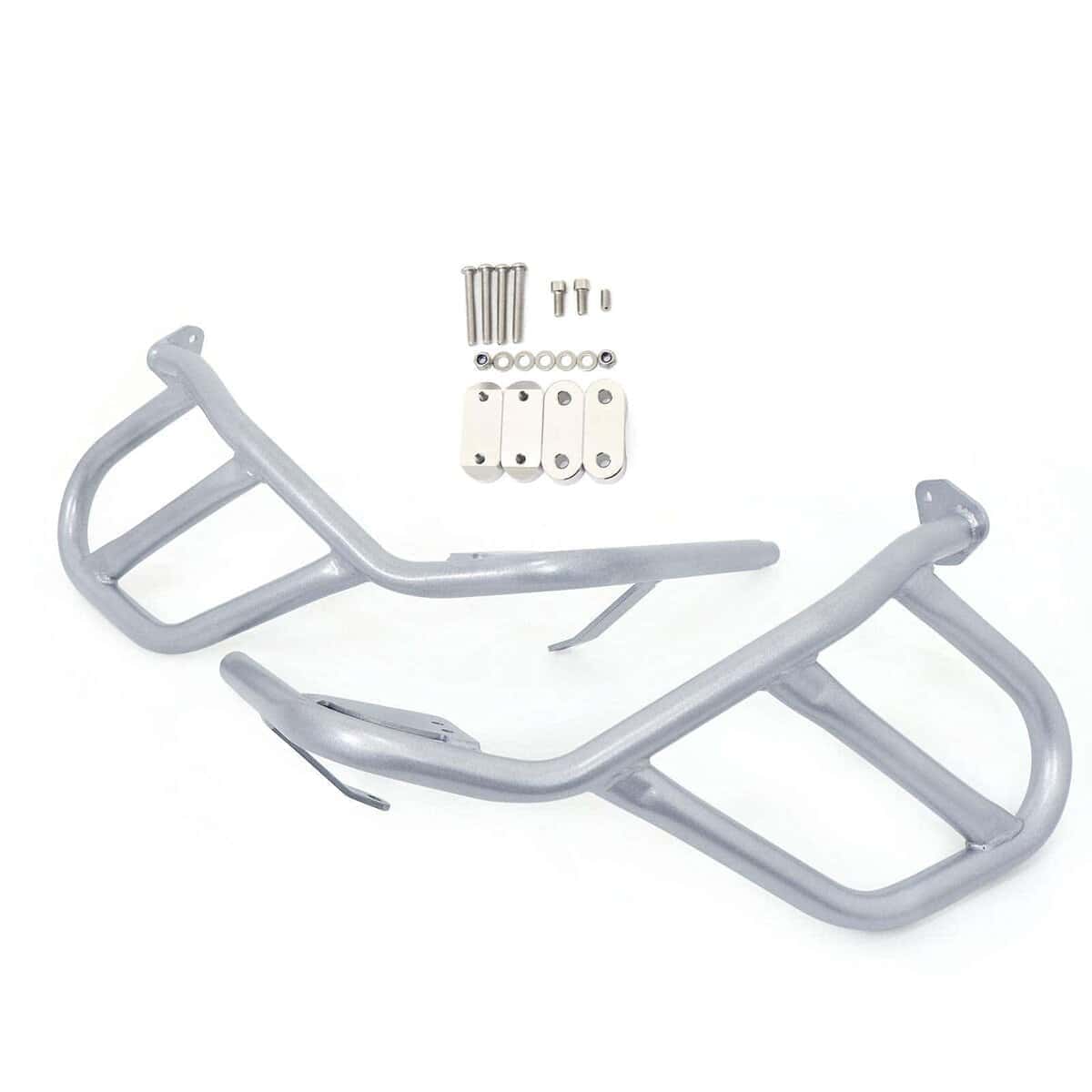 Worldmotop Engine Highway Guard Crash Bars -Plata - Imagen 8