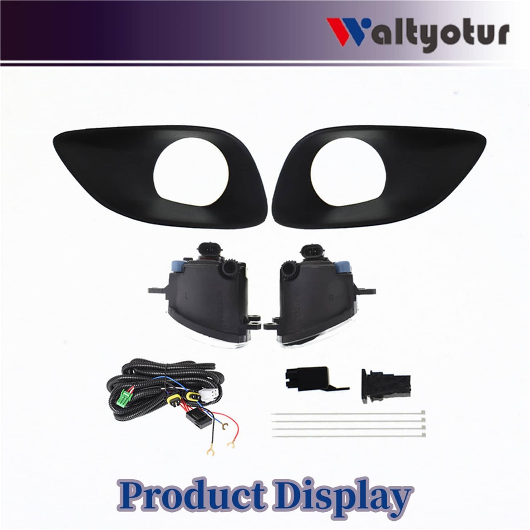 Par de Luces de Niebla Claras de Parachoques para Yaris 4Dr - Imagen 3