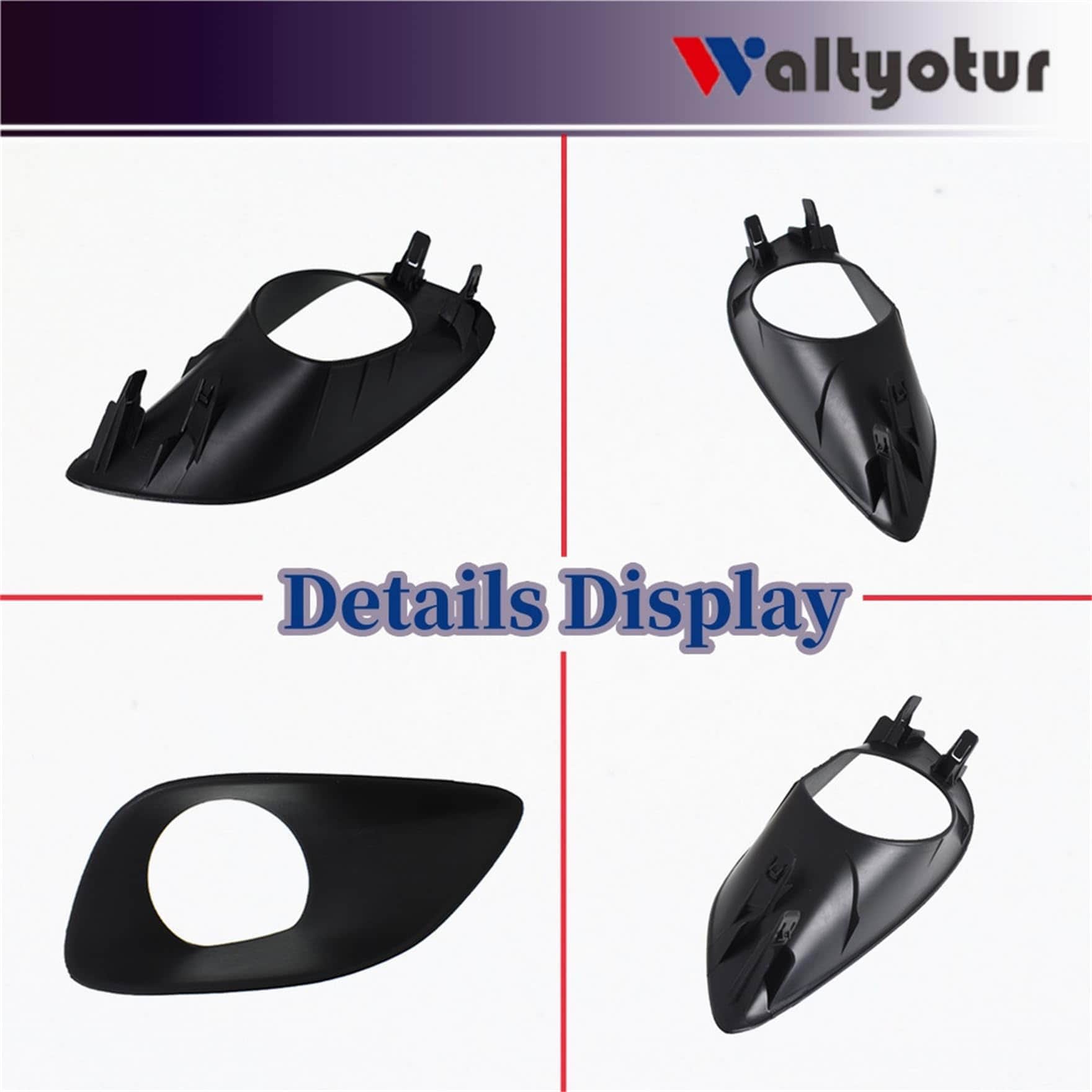 Par de Luces de Niebla Claras de Parachoques para Yaris 4Dr - Imagen 8